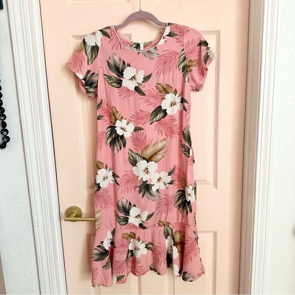 Pink Hawaiian paradise bay dress - Picture 1 of 5